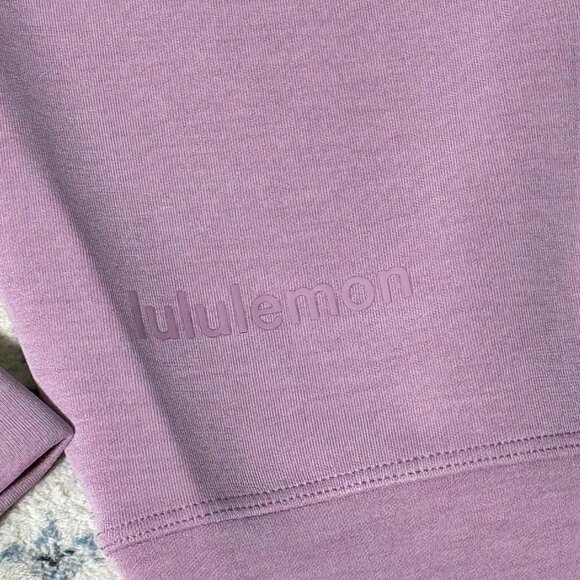 Lululemon Softstreme Perfectly Oversized Cropped Crew Rose Blush size 6 - Picture 5 of 5